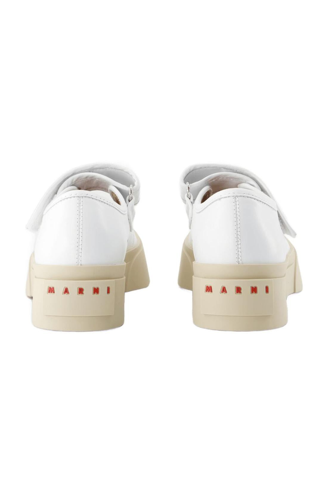 Marni-Mary Jane Sneakers - Marni - Leder - Weiß-schuhe / flache-schuhe-Black-Deal-Outlet-by-ARCHIVIST