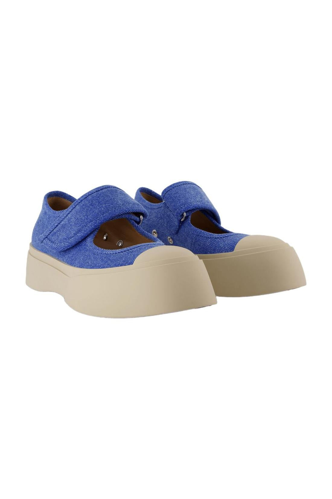 Mary Jane Sneakers - Marni - Cotton - Blue