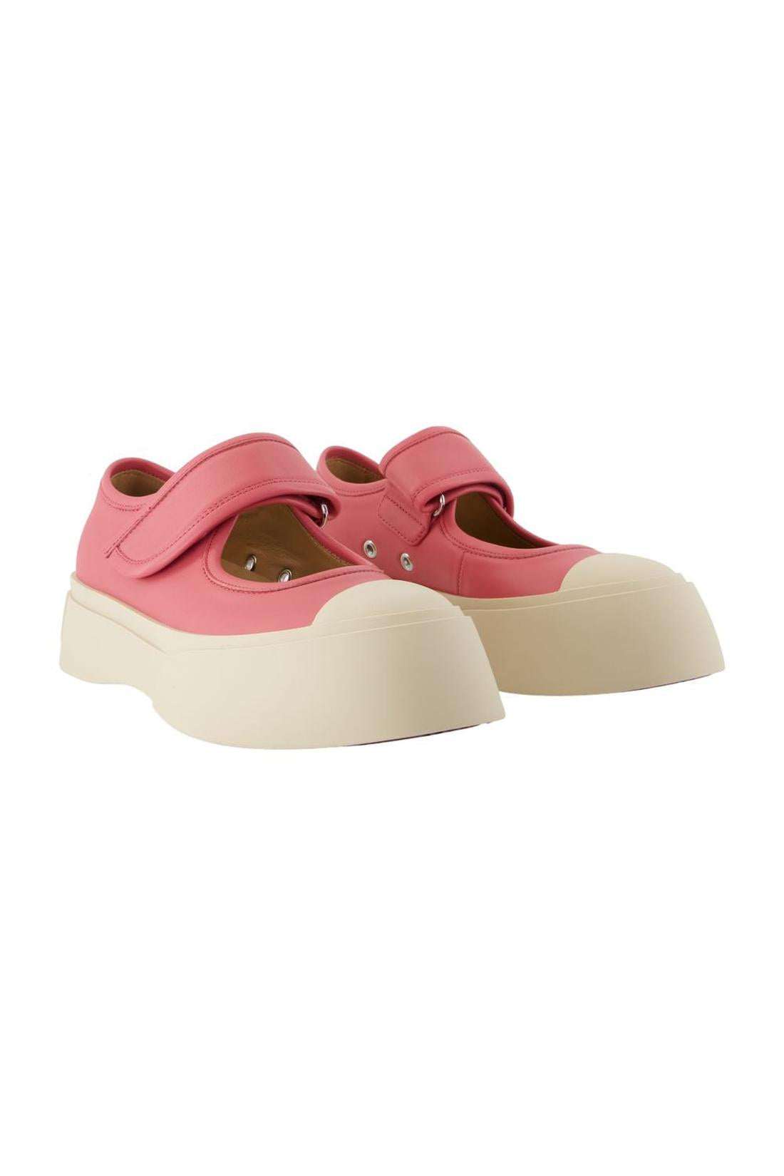 Marni-Mary Jane Ballerinas - Marni - Leder - Rosa-schuhe / flache-schuhe-Black-Deal-Outlet-by-ARCHIVIST