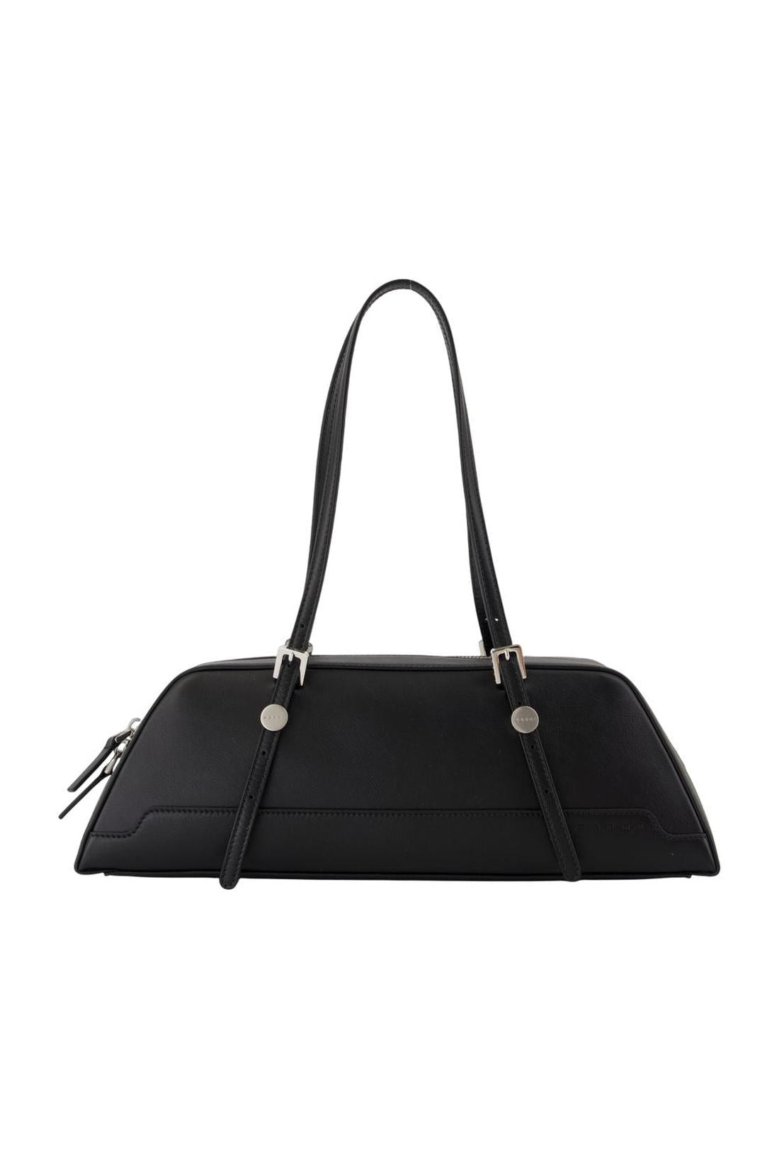 Marni-Duffle-Schultertasche - Marni - Leder - Schwarz-Taschen-Black-Deal-Outlet-by-ARCHIVIST