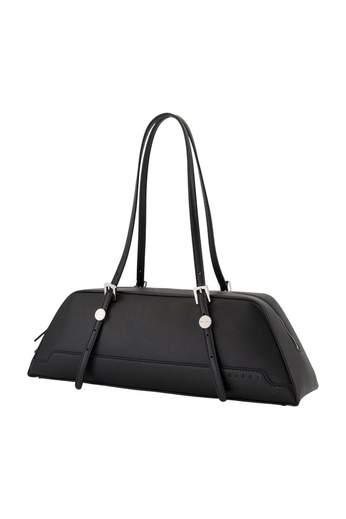 Marni-Duffle-Schultertasche - Marni - Leder - Schwarz-Taschen-Black-Deal-Outlet-by-ARCHIVIST