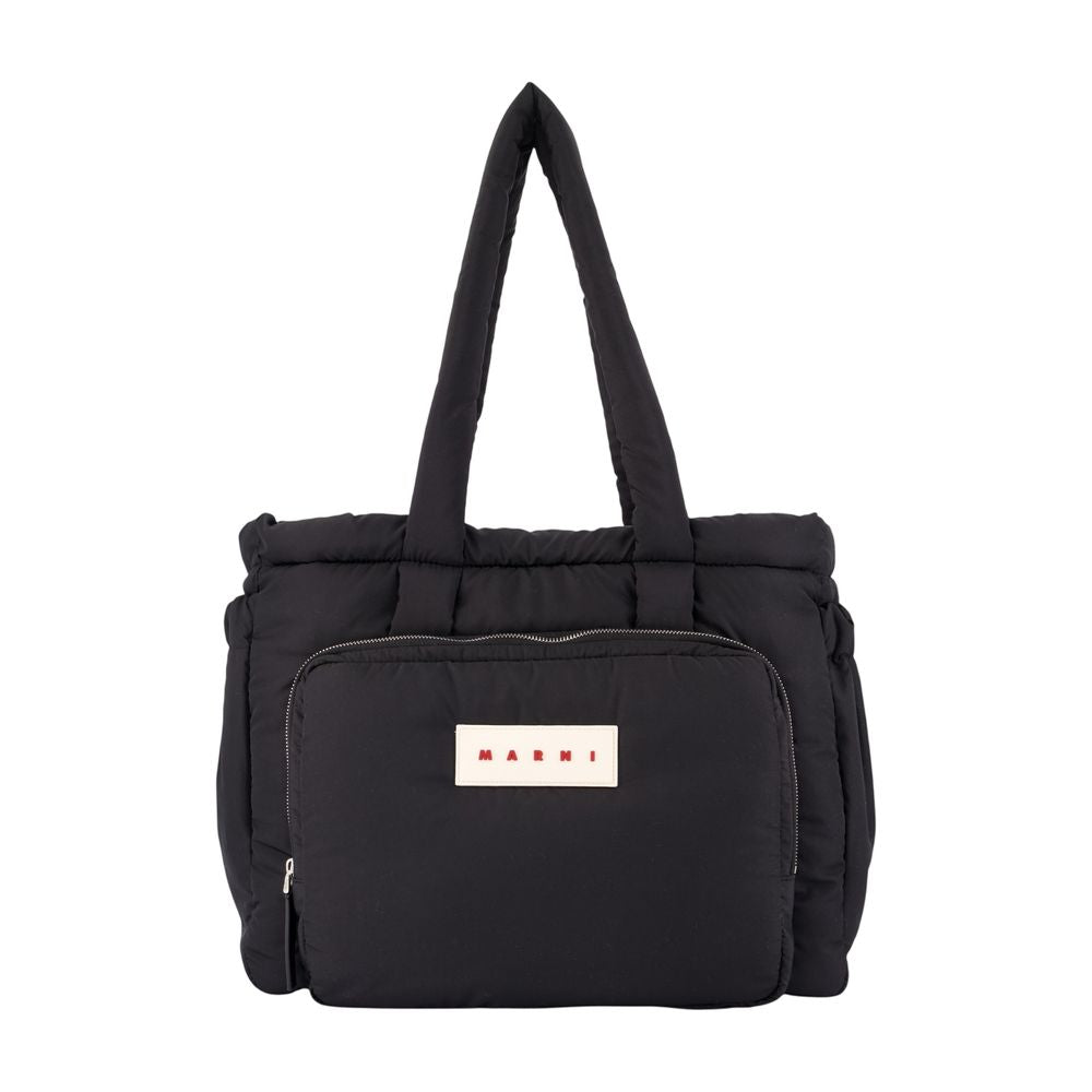 Cabas Puffy - Marni - Synthetik - Schwarz