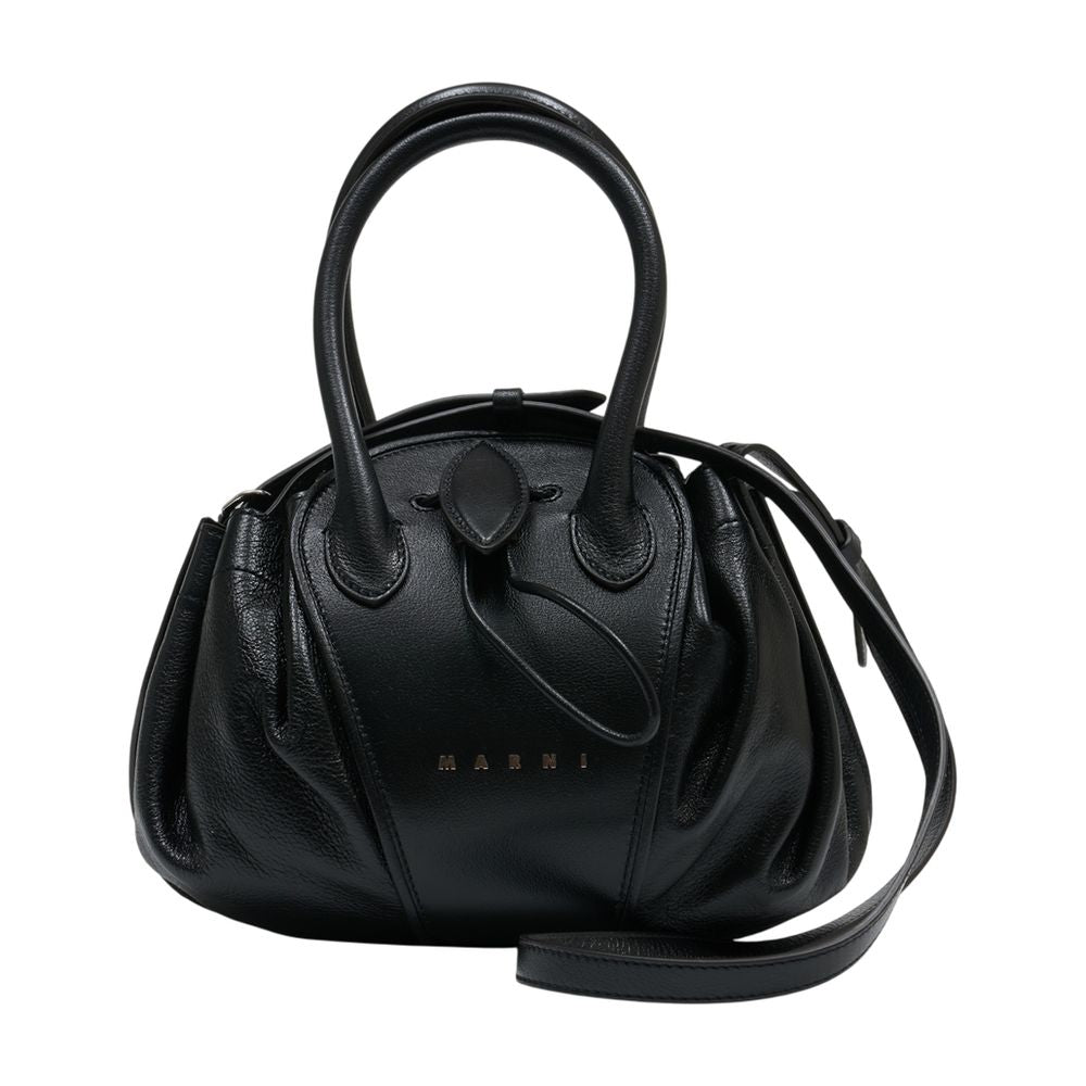 Tulipea Handtasche Small - Marni - Leder - Schwarz