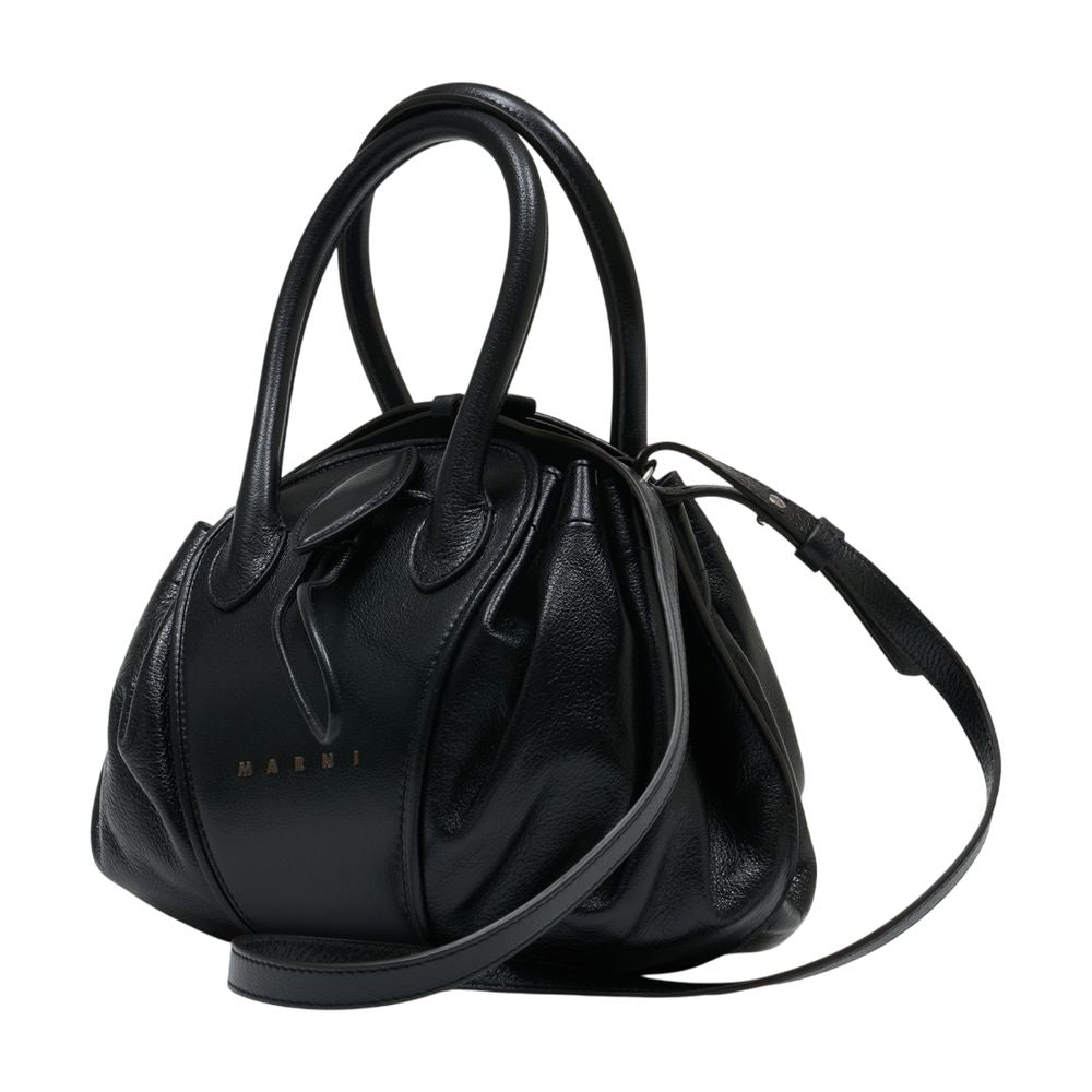 Tulipea Handtasche Small - Marni - Leder - Schwarz