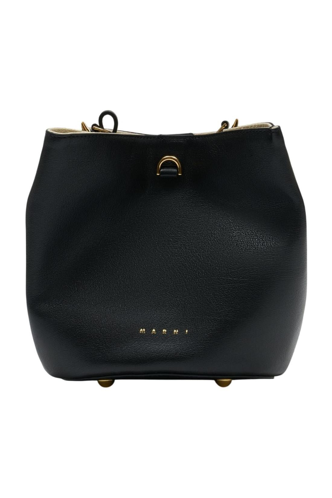 Pannier Handtasche - Marni - Leder - Schwarz-Taschen-Marni-One size-black-ARCHIVIST