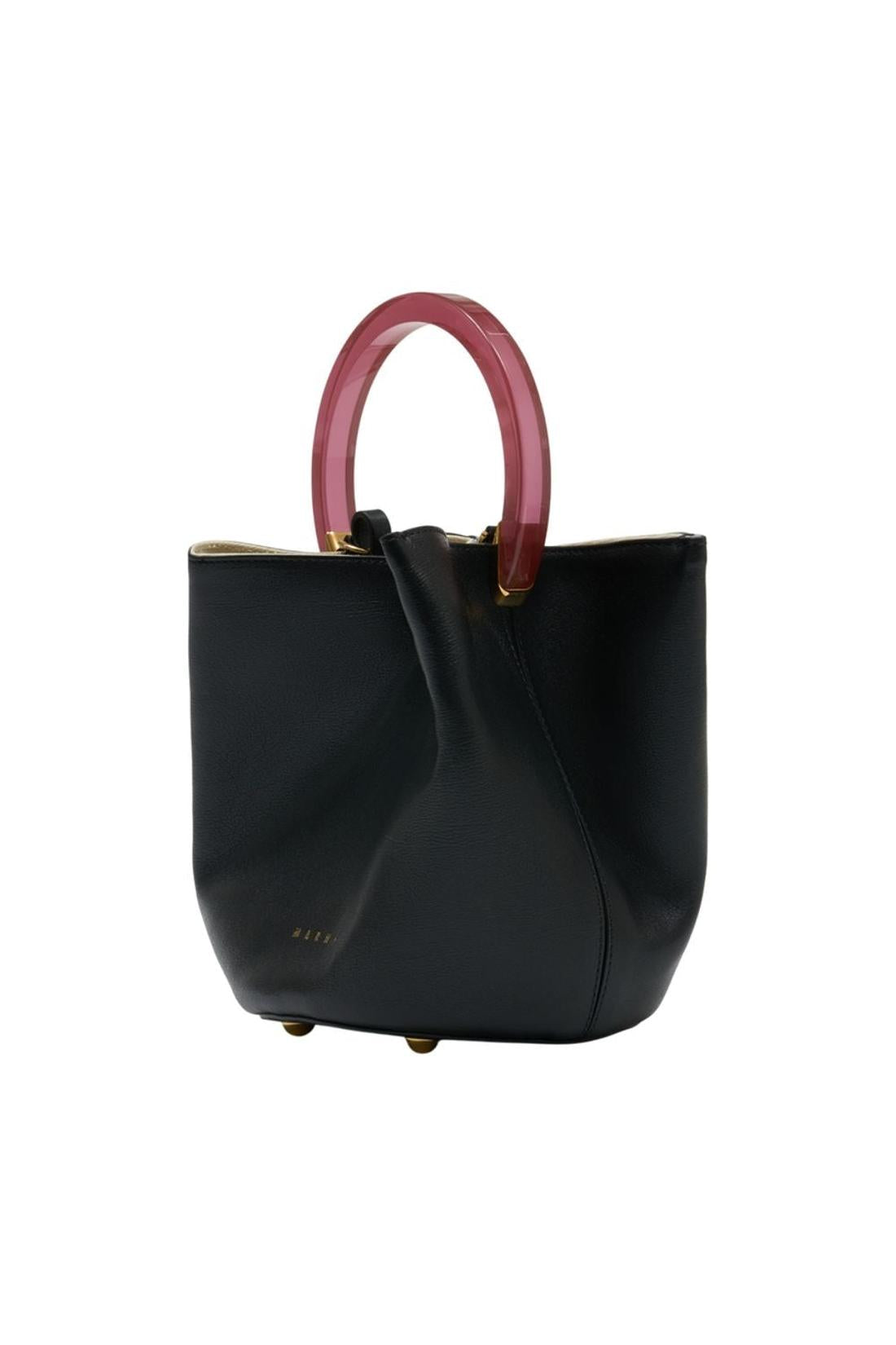 Pannier Handtasche - Marni - Leder - Schwarz-Taschen-Marni-ARCHIVIST