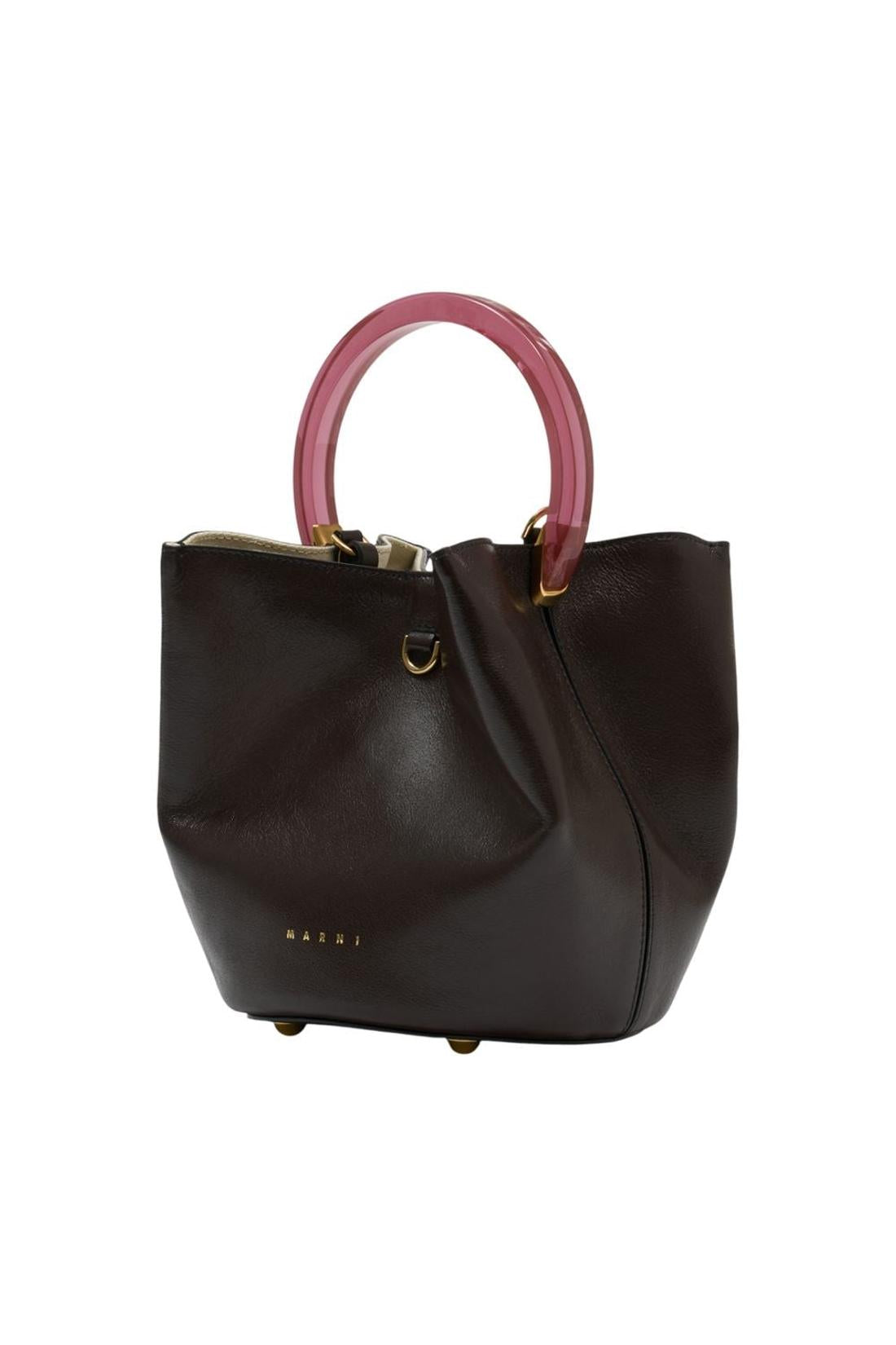 Pannier Handtasche - Marni - Leder - Braun-Taschen-Marni-ARCHIVIST