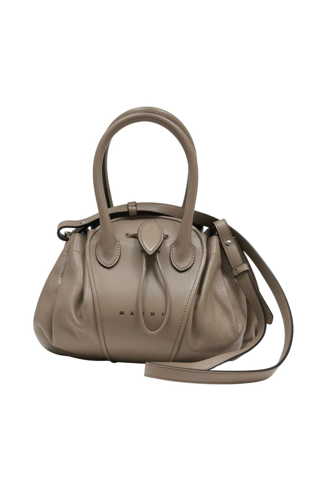 Tulipea Small Handtasche - Marni - Leder - Beige-Taschen-Marni-One size-beige-ARCHIVIST
