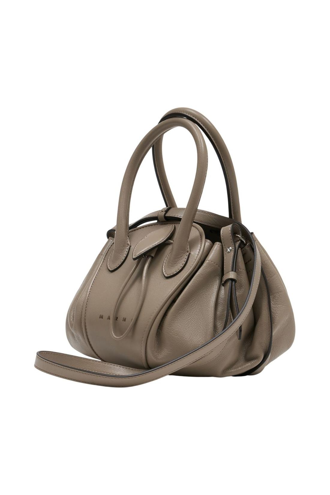 Tulipea Small Handtasche - Marni - Leder - Beige-Taschen-Marni-ARCHIVIST