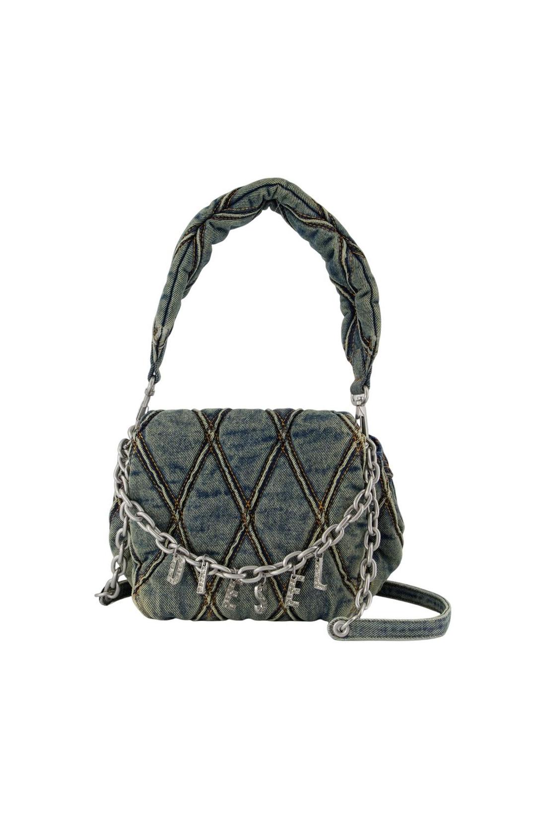 Charm-D Small Schultertasche - DIESEL - Baumwolle - Blau