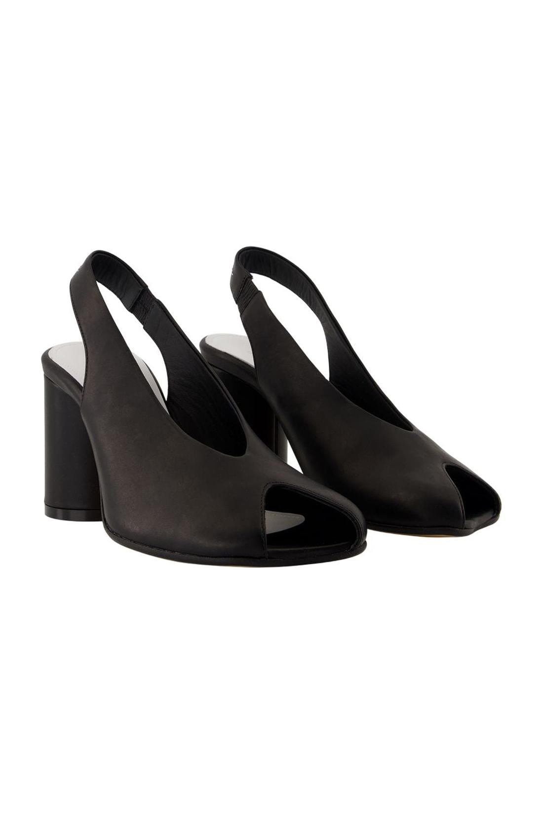 Pumps - MM6 Maison Margiela - Leather - Black