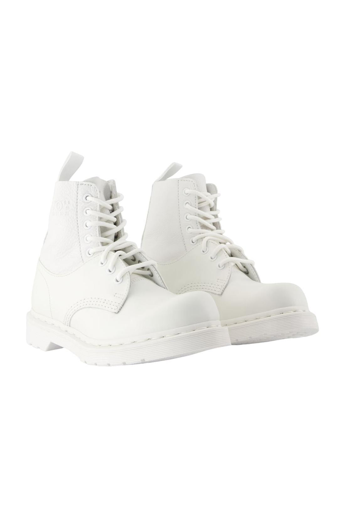 Stiefeletten 1460 8-Eye No Steel Toe - MM6 Maison Margiela x Dr Martens - Leder - Weiß