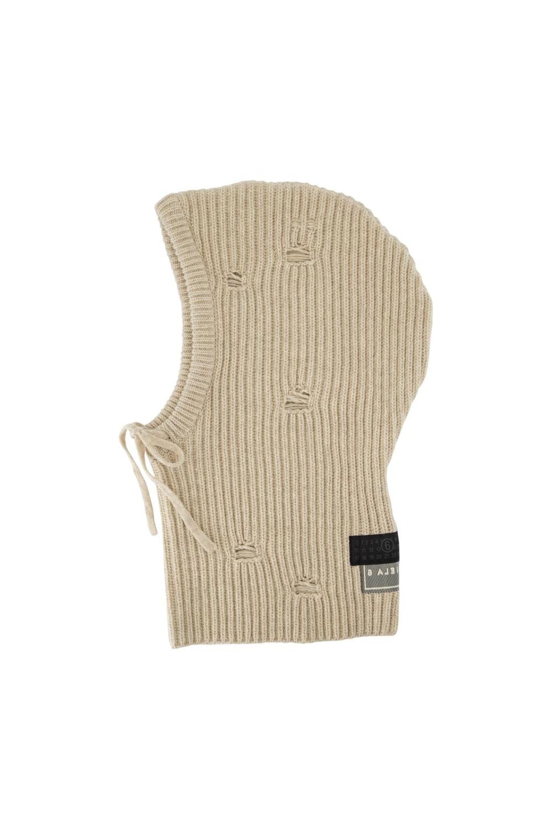 Mm6 Maison Margiela-Mütze - MM6 Maison Margiela - Wolle - Beige-Outdoor-Black-Deal-Outlet-by-ARCHIVIST