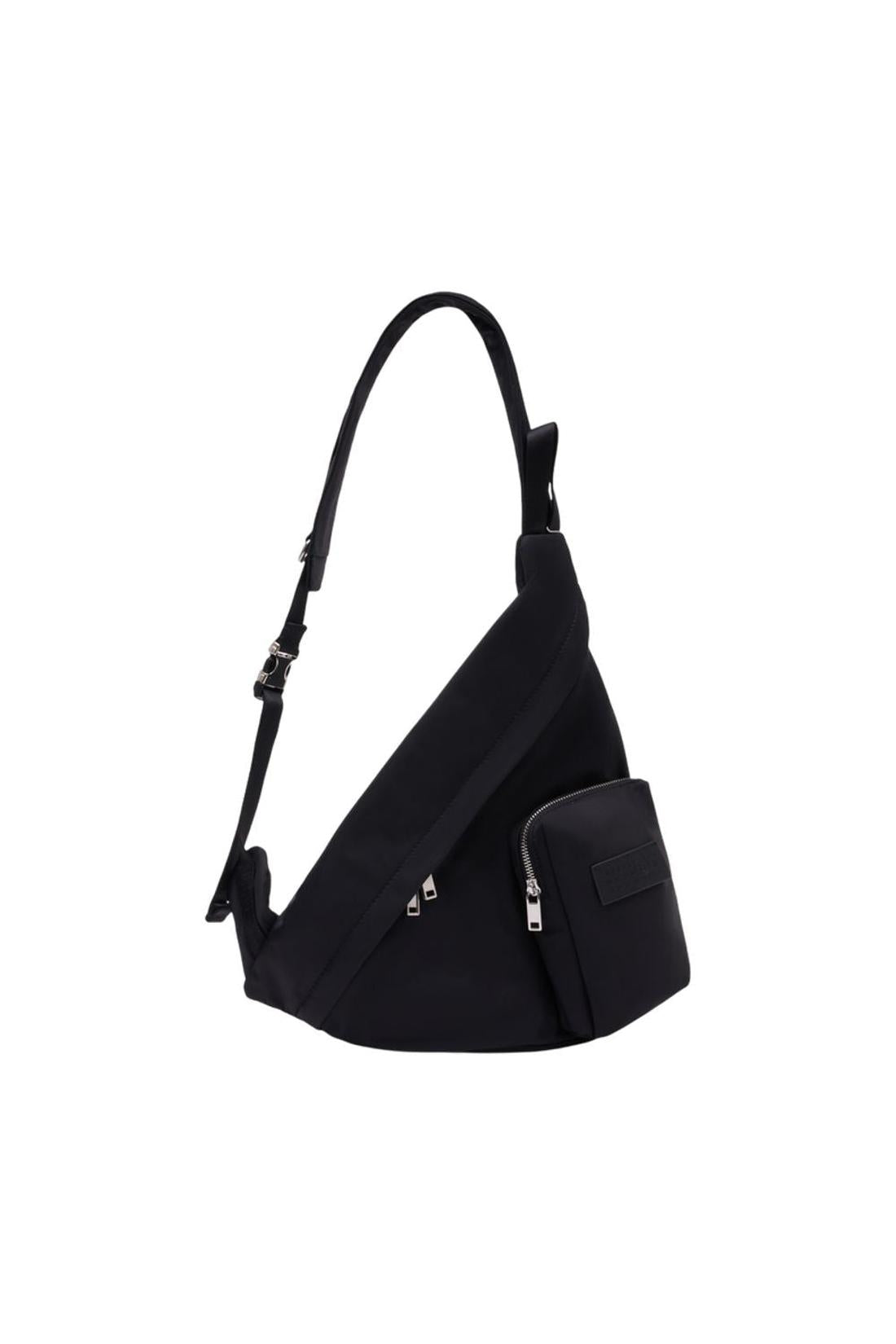 Japanese Sling Schultertasche - MM6 Maison Margiela - Nylon - Schwarz-Taschen-Mm6 Maison Margiela-One size-black-ARCHIVIST