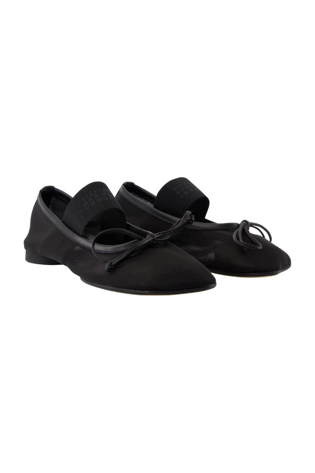 Ballerinas - MM6 Maison Margiela - Nylon - Schwarz-schuhe / flache-schuhe-Mm6 Maison Margiela-ARCHIVIST