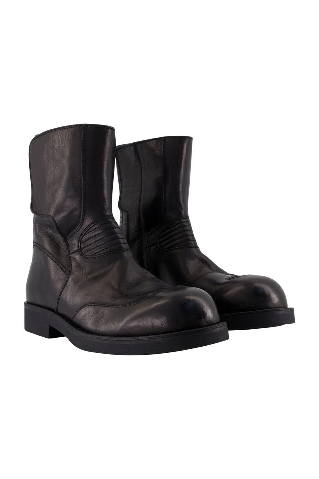 Mm6 Maison Margiela-Stiefeletten - MM6 Maison Margiela - Leder - Schwarz-Stiefel & Stiefeletten-Black-Deal-Outlet-by-ARCHIVIST