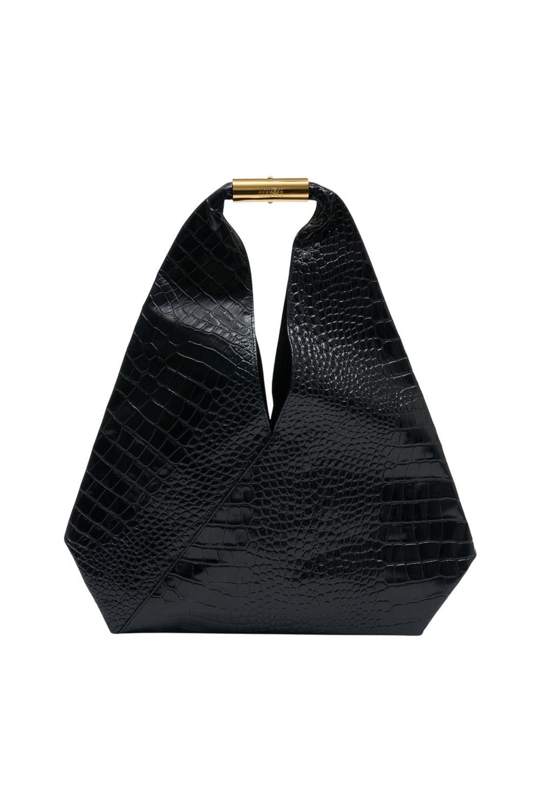 Japanese Media Schultertasche - MM6 Maison Margiela - Leder - Schwarz