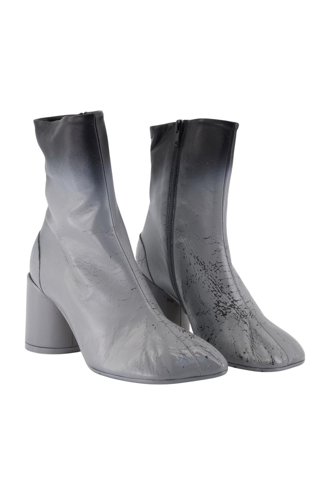 Mm6 Maison Margiela-Stiefeletten - MM6 Maison Margiela - Leder - Schwarz-Stiefel & Stiefeletten-Black-Deal-Outlet-by-ARCHIVIST