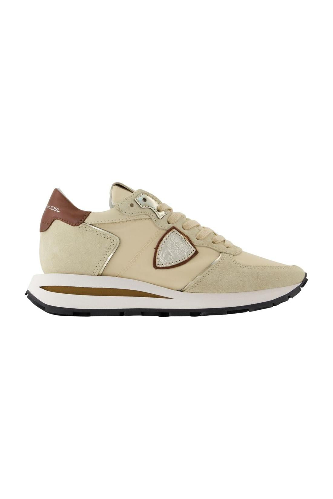 Philippe Model-Sneakers Tropez Haute Low - Philippe Model - Leder - Beige-Sneaker-Black-Deal-Outlet-by-ARCHIVIST