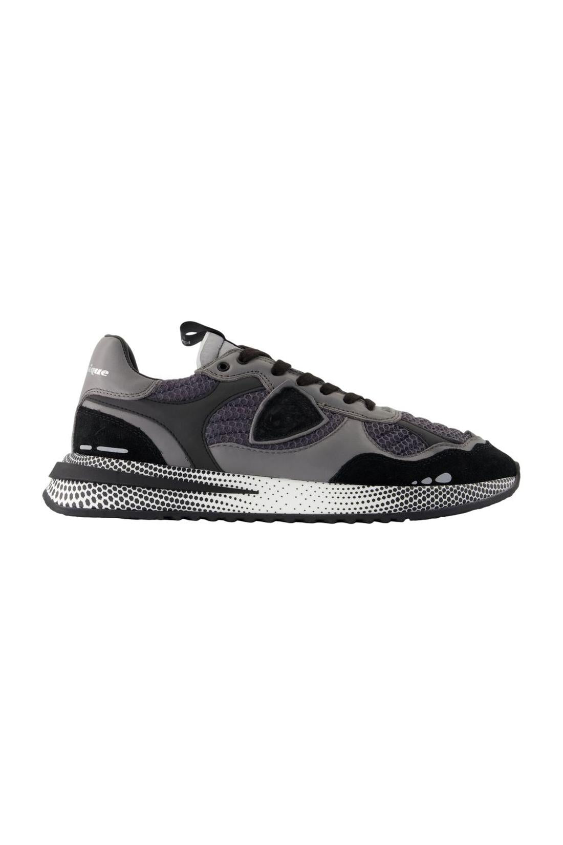 Philippe Model-Sneakers Olympique Low - Philippe Model - Leder - Schwarz-Sneaker-Black-Deal-Outlet-by-ARCHIVIST