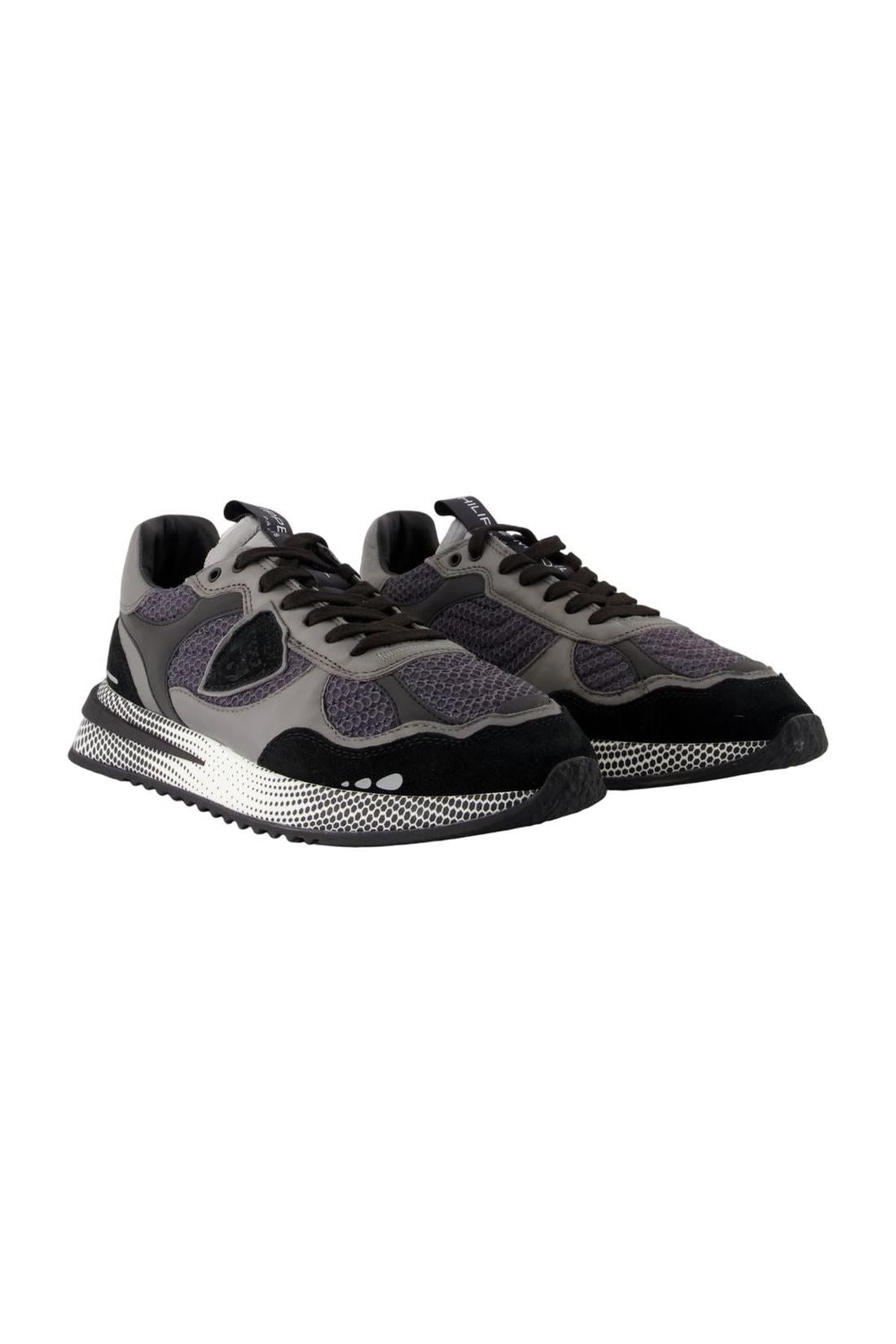 Philippe Model-Sneakers Olympique Low - Philippe Model - Leder - Schwarz-Sneaker-Black-Deal-Outlet-by-ARCHIVIST
