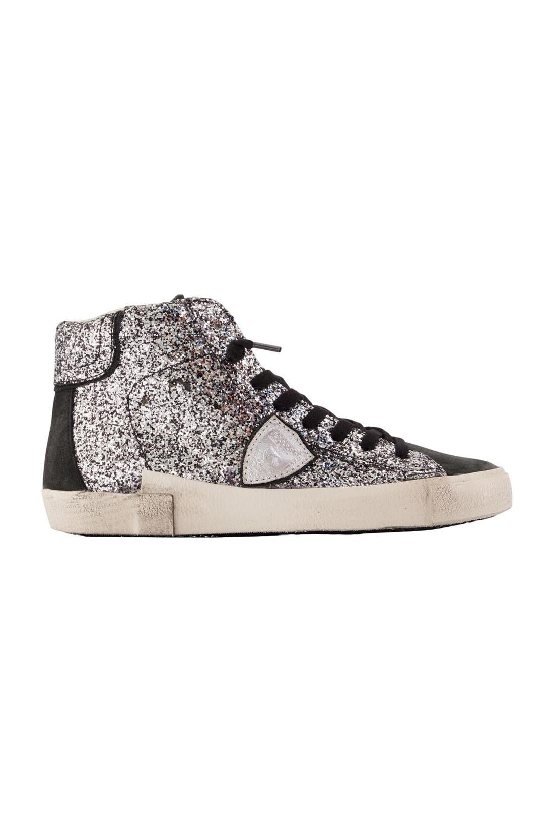 Sneakers Prsx High Woman – Philippe Model – Leder – Grau