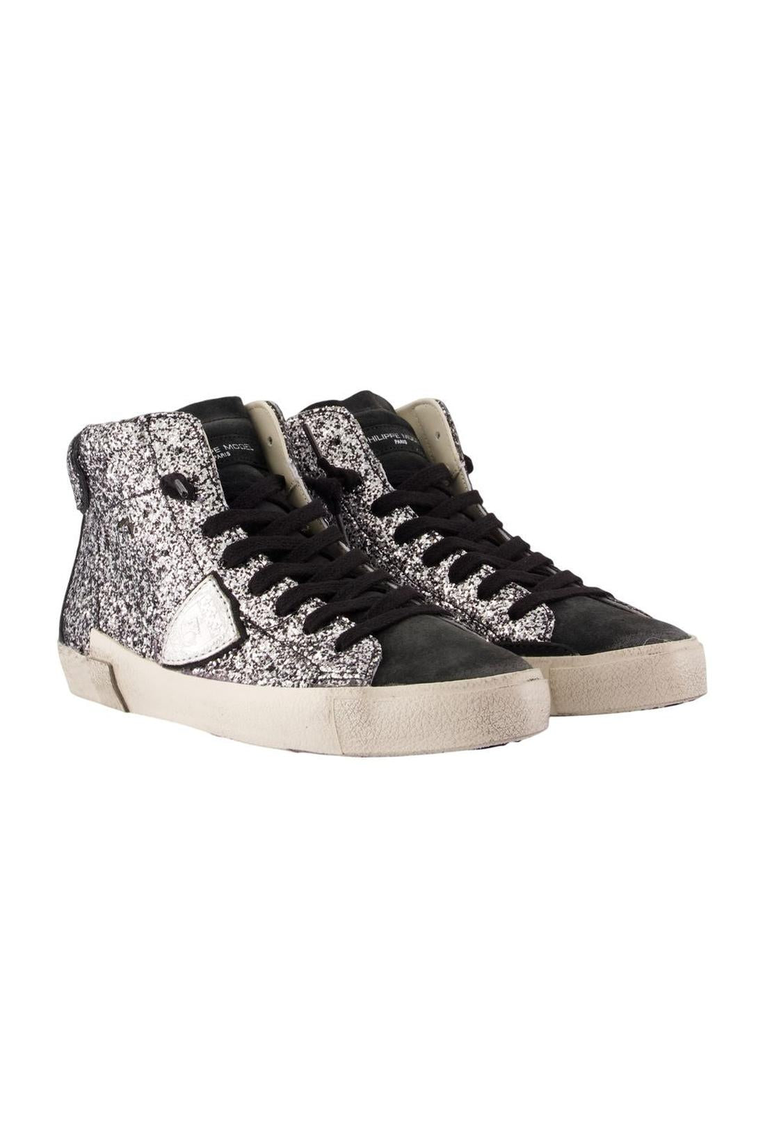 Sneakers Prsx High Woman – Philippe Model – Leder – Grau