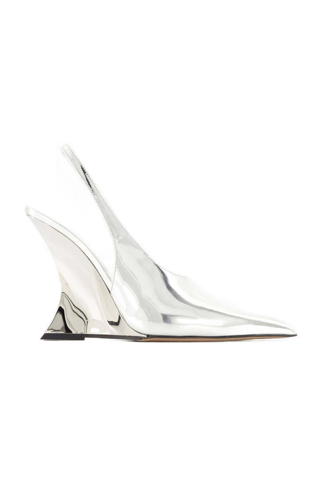 Nina Slingback Pumps - Paris Texas - Leder - Silber