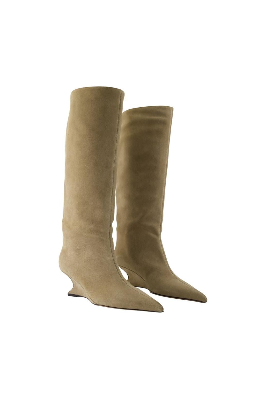 Paris Texas-Stiefel Nina 50 - Paris Texas - Leder - Beige-schuhe / stiefel-Black-Deal-Outlet-by-ARCHIVIST