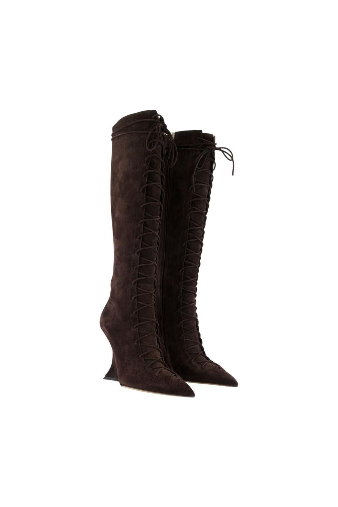 Stiefel Nina Lace Up 105 - Paris Texas - Leder - Braun-schuhe / stiefel-Paris Texas-ARCHIVIST