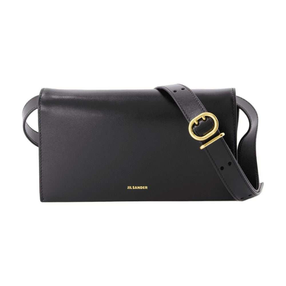 Hobo All Day Buckle Bag - Jil Sander - Leder - Schwarz