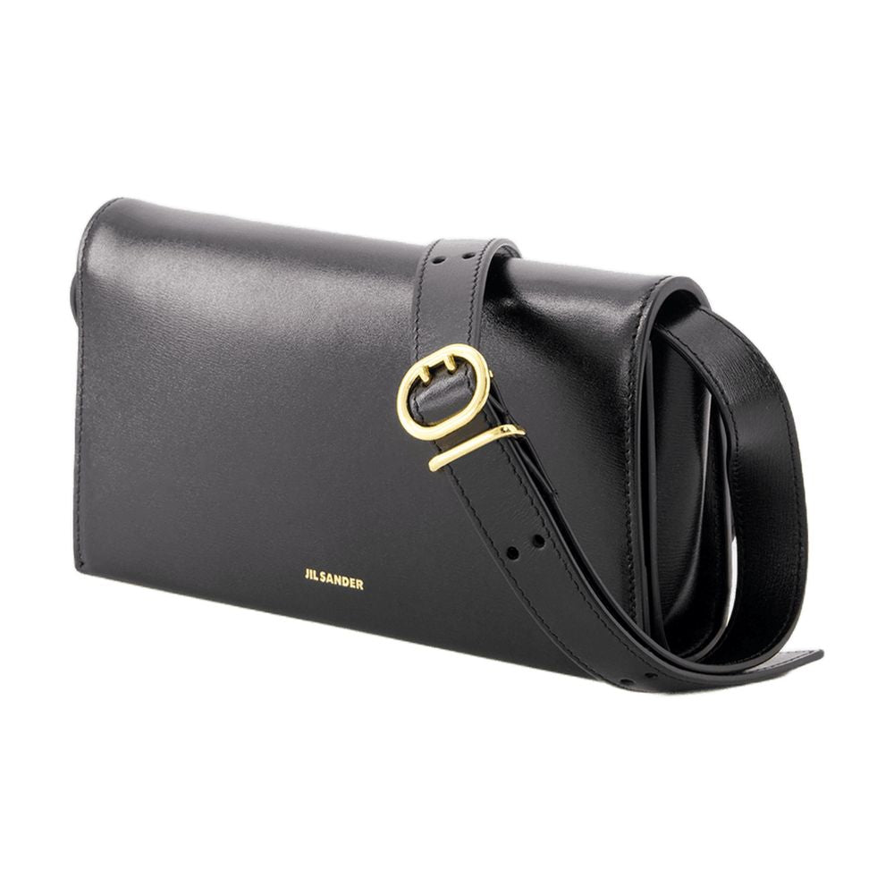 Hobo All Day Buckle Bag - Jil Sander - Leder - Schwarz