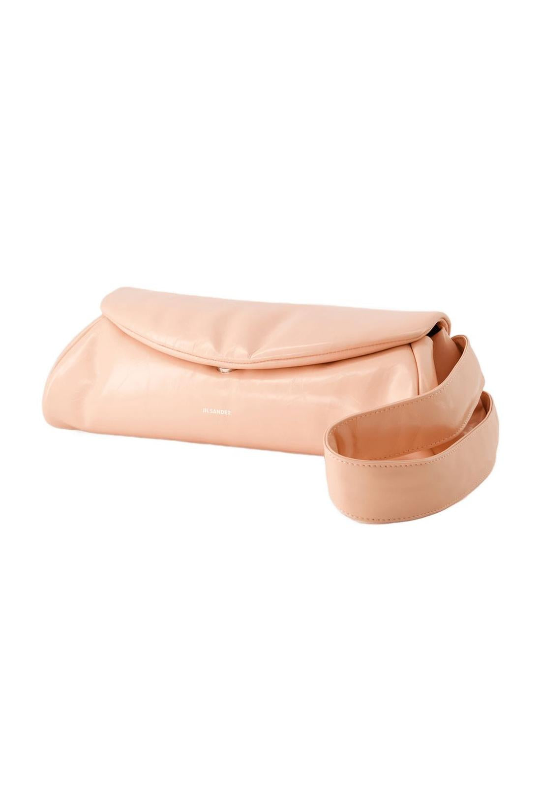 Hobo bag Cannolo Grande Padded - Jil Sander - Leather - Peach Pearl