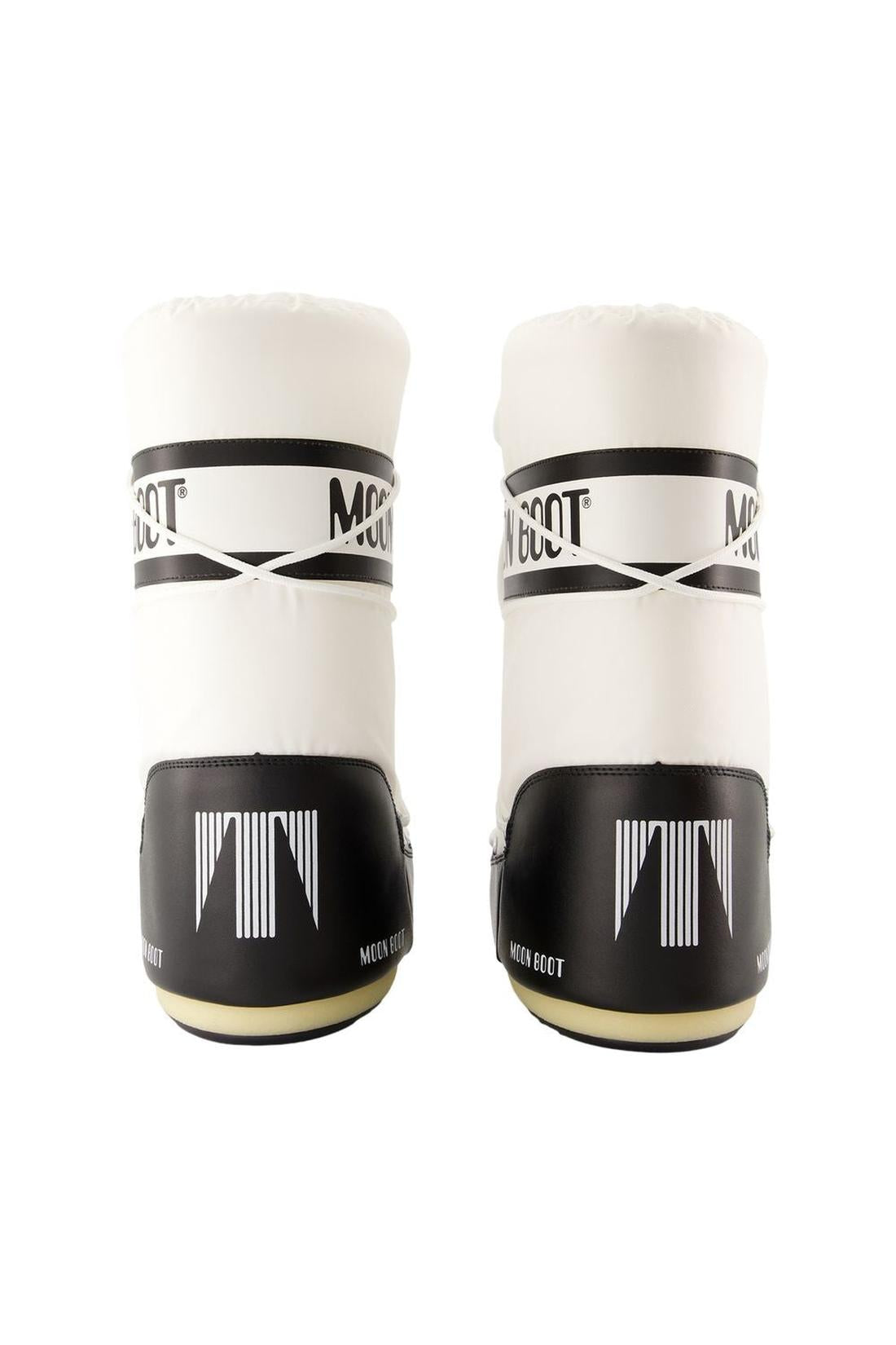 Moon Boot-Stiefel Icon - Moon Boot - Synthetik - Schwarz/Weiß-schuhe / stiefel-Black-Deal-Outlet-by-ARCHIVIST