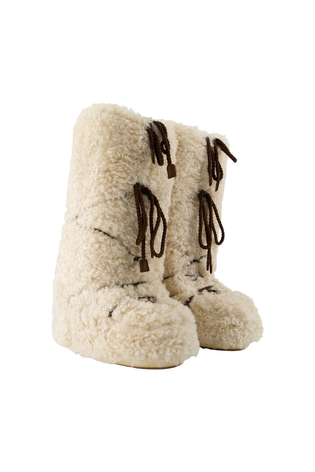 Icon Curly Extra Stiefel - Moon Boot - Synthetik - Weiß