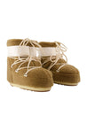 Moon Boot-Icon Low Fleece Stiefeletten - Moon Boot - Synthetik - Braun-Stiefel & Stiefeletten-Black-Deal-Outlet-by-ARCHIVIST