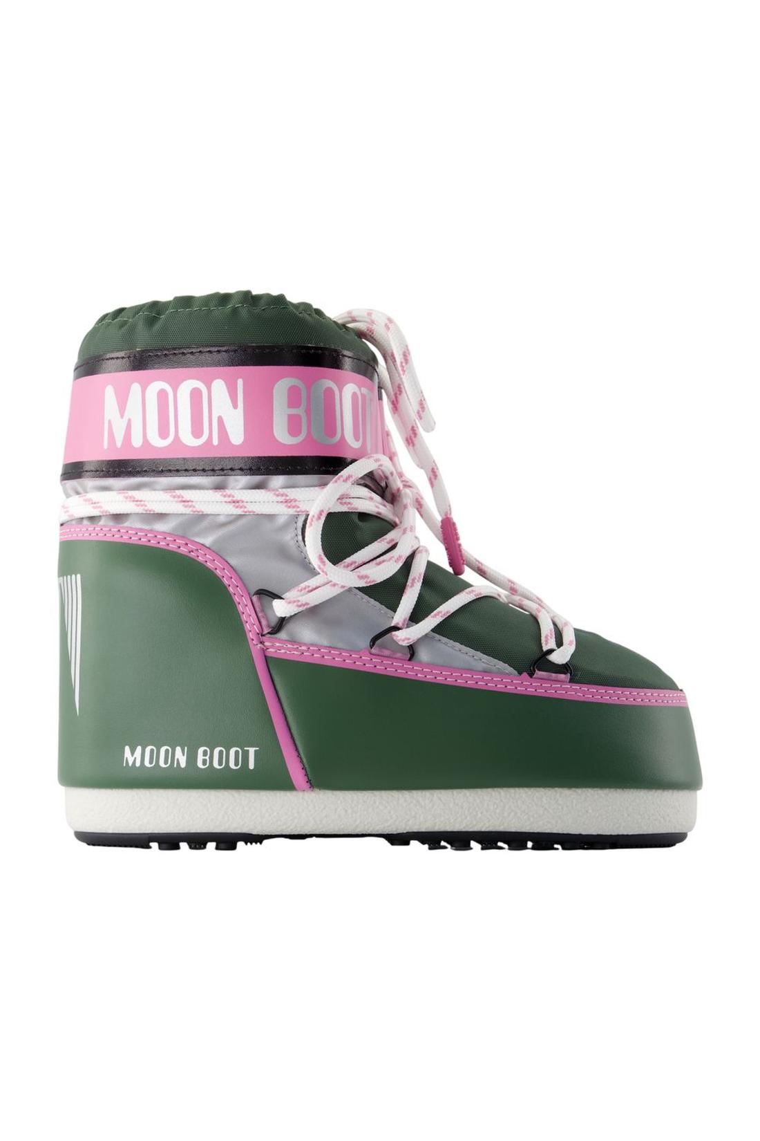 Moon Boot-Stiefeletten Icon Low Space Racing - Moon Boot - Synthetik - Multi-Stiefel & Stiefeletten-Black-Deal-Outlet-by-ARCHIVIST