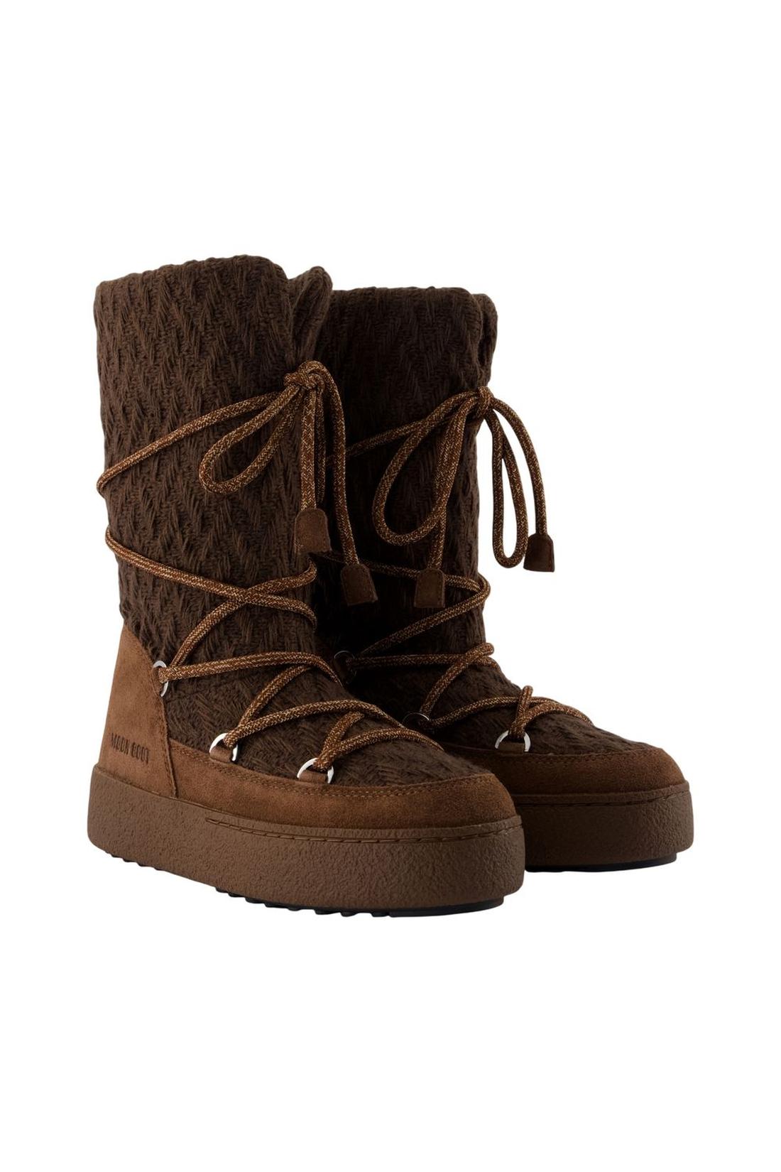 Stiefel Mb X Gir Ltrack - Moon Boot - Leder - Braun