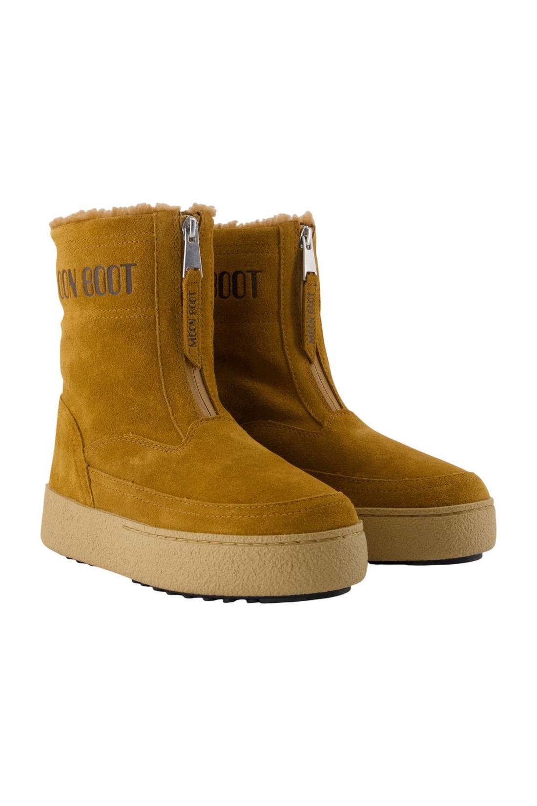 Stiefeletten Lara - Moon Boot - Leder - Braun