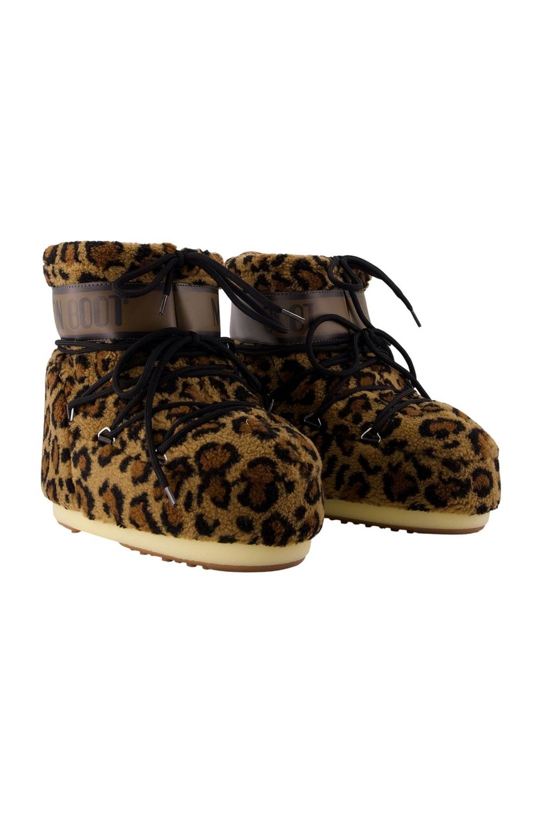 Stiefeletten Icon Low – Moon Boot – Synthetik – Leopardenmuster