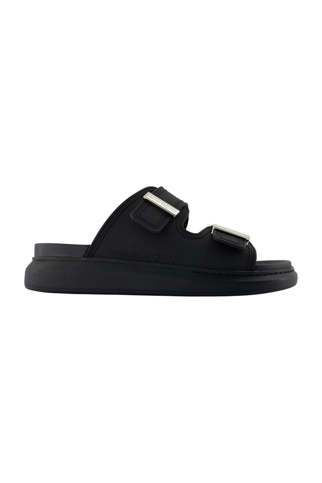 Hybrid-Sandalen - Alexander McQueen - Synthetik - Schwarz-schuhe / flache-schuhe-Alexander McQueen-EU39-black-ARCHIVIST