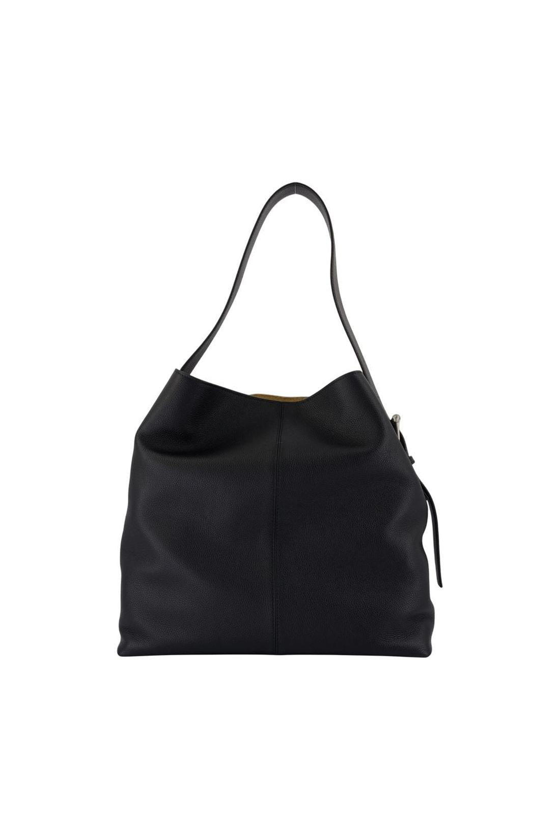 Alexander McQueen-Umhängetasche T-Bar Sling - Alexander McQueen - Leder - Schwarz-Taschen-Black-Deal-Outlet-by-ARCHIVIST
