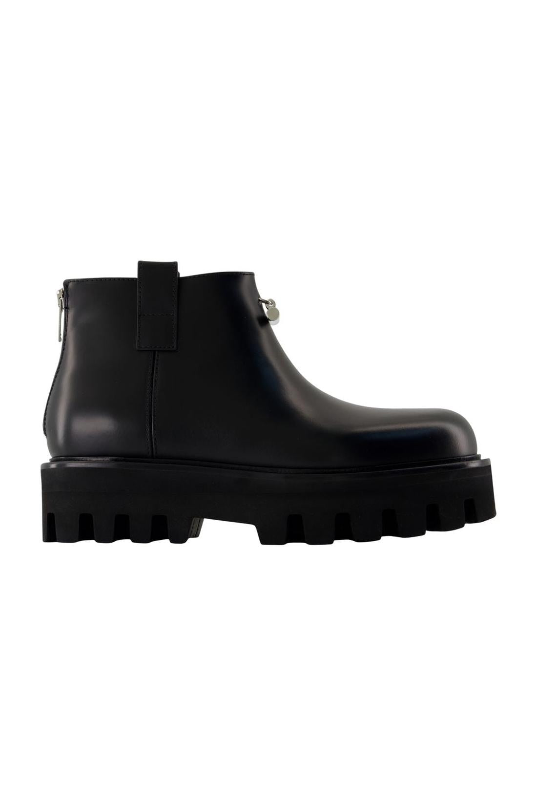 Alexander McQueen-Stiefeletten - Alexander McQueen - Leder - Schwarz-Stiefel & Stiefeletten-Black-Deal-Outlet-by-ARCHIVIST