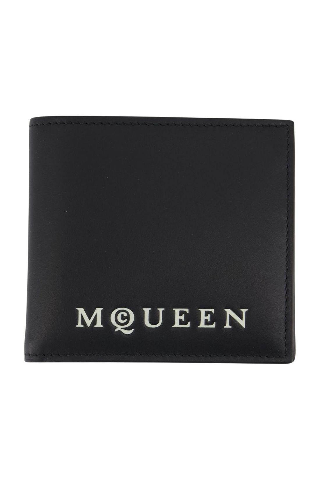 Alexander McQueen-Kartenhalter Bi Fold Cc - Alexander McQueen - Leder - Schwarz-Outdoor-Black-Deal-Outlet-by-ARCHIVIST