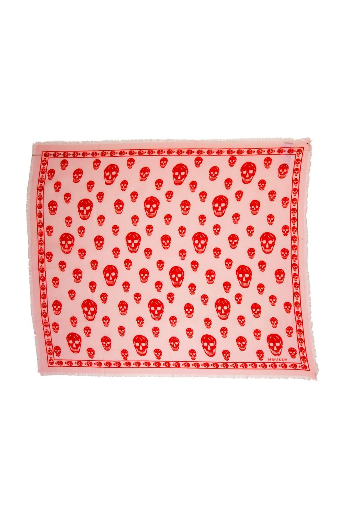 Alexander McQueen-Schal Skull - Alexander McQueen - Seide - Rosa-Outdoor-Black-Deal-Outlet-by-ARCHIVIST