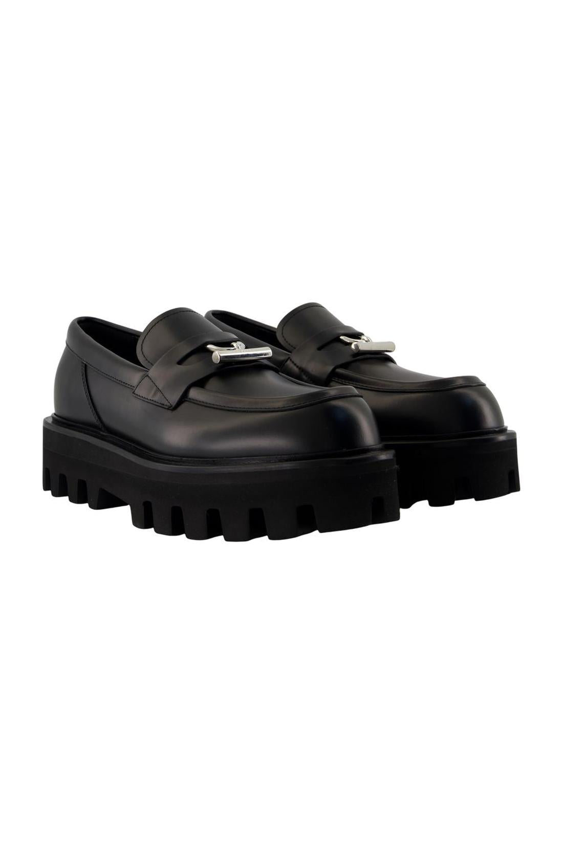 Alexander McQueen-Oversize Flat Shoes - Alexander Mcqueen - Black - Leather-schuhe / flache-schuhe-Black-Deal-Outlet-by-ARCHIVIST