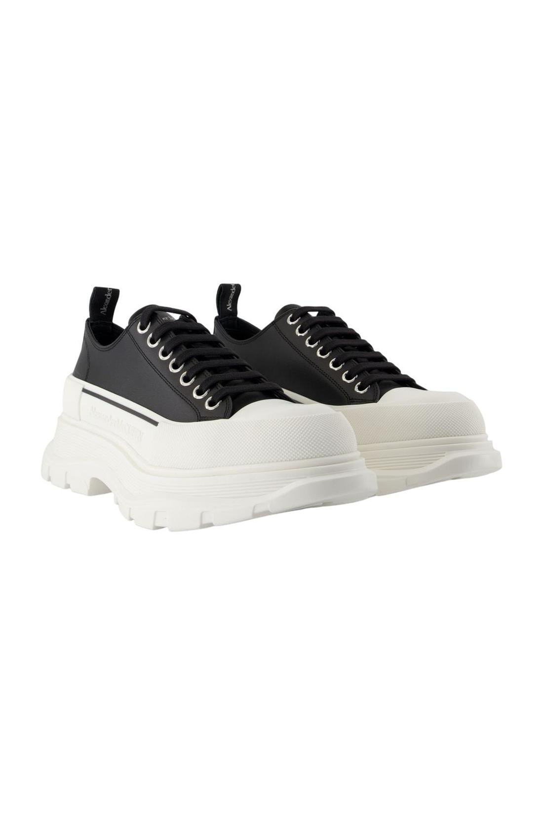 Alexander McQueen-Sneakers Tread Slick - Alexander McQueen - Leder - Schwarz-Sneaker-Black-Deal-Outlet-by-ARCHIVIST
