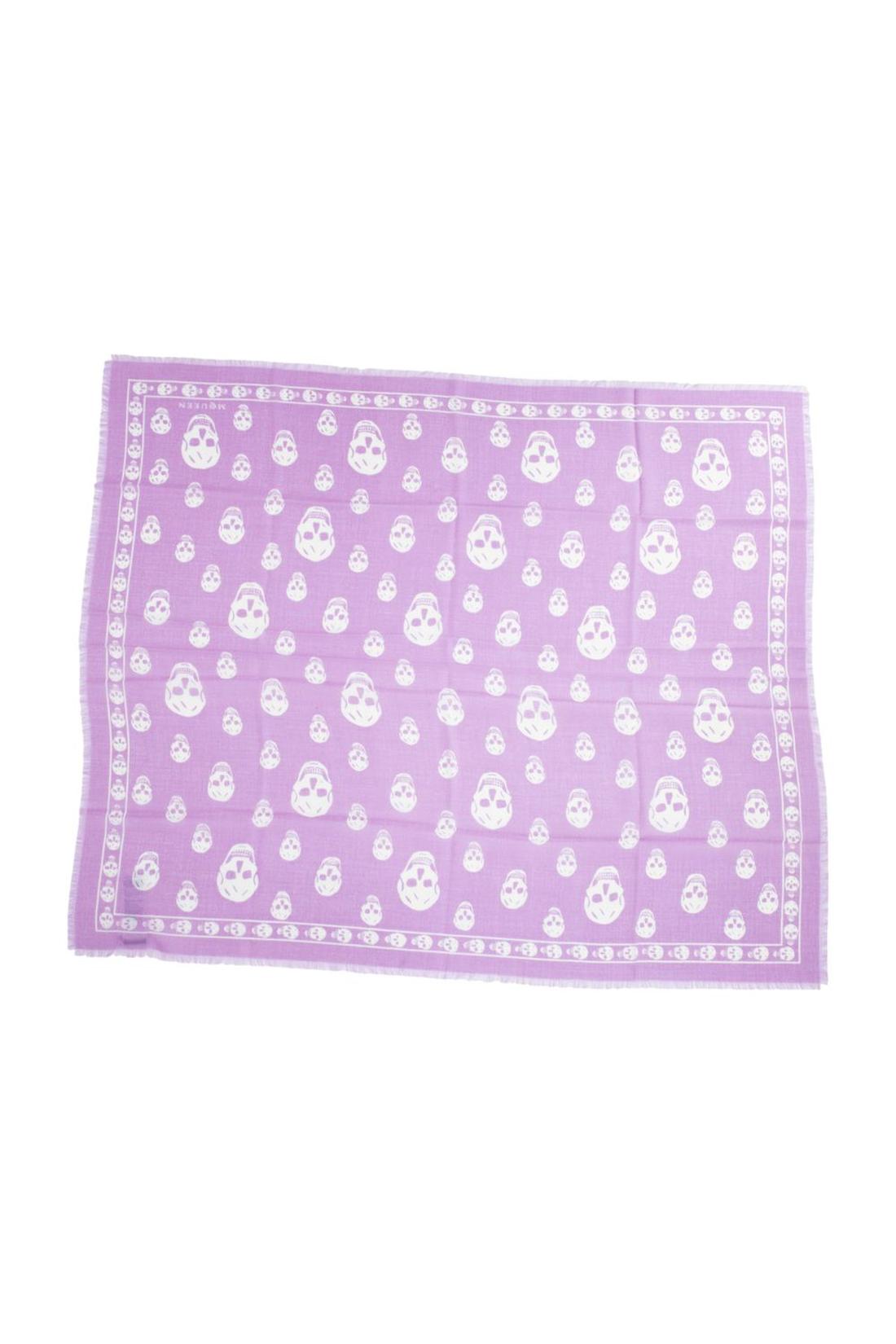 Schal Skull - Alexander McQueen - Seide - Violett