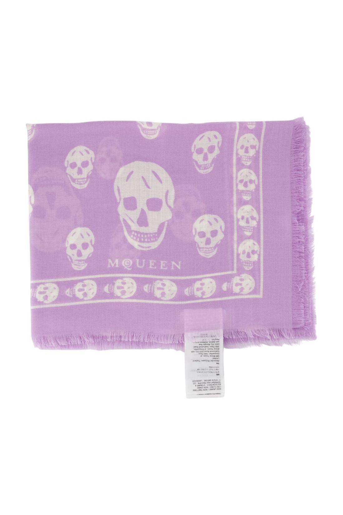Schal Skull - Alexander McQueen - Seide - Violett