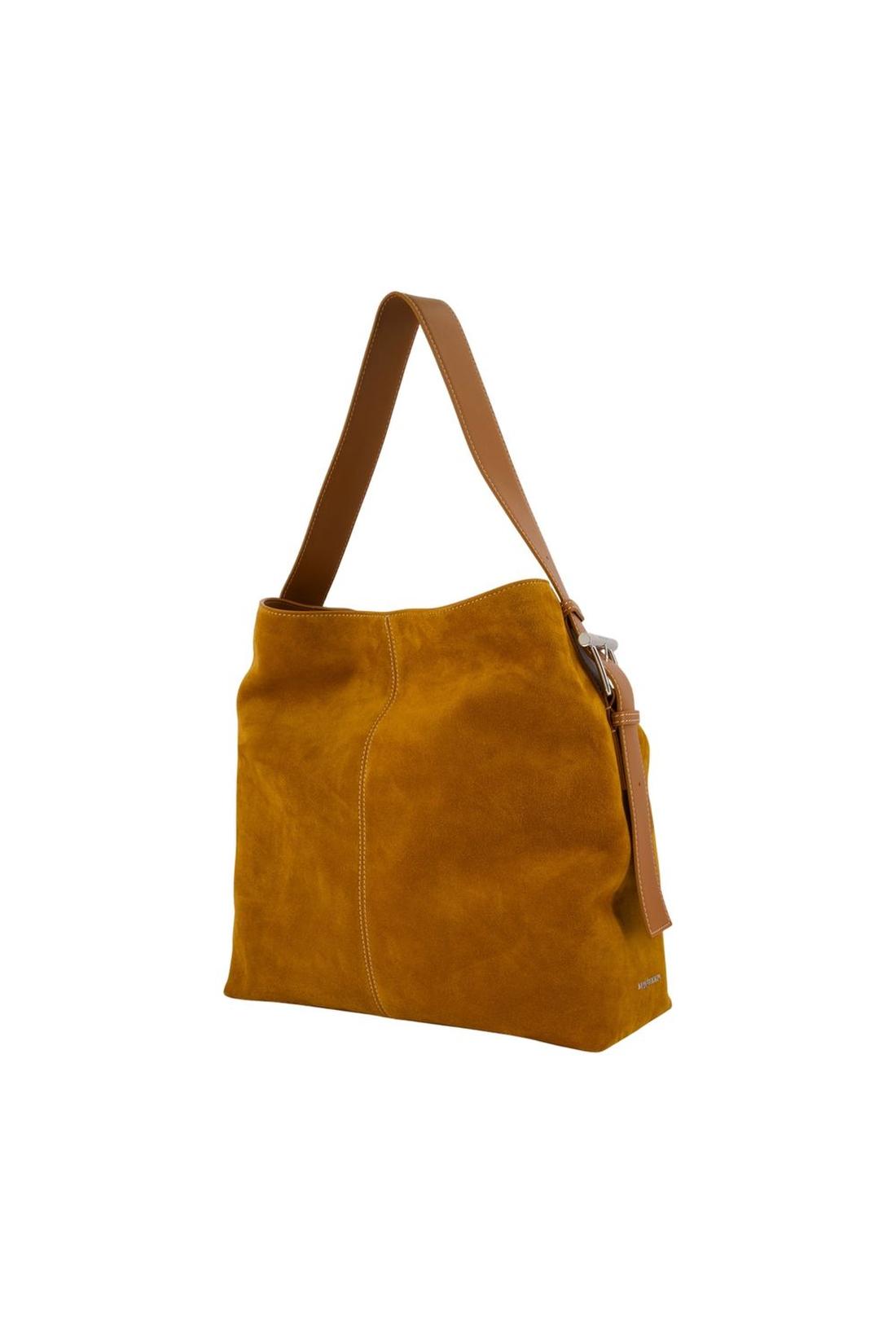 Alexander McQueen-T-Bar Sling Cabas - Alexander McQueen - Leder - Braun-Taschen-Black-Deal-Outlet-by-ARCHIVIST